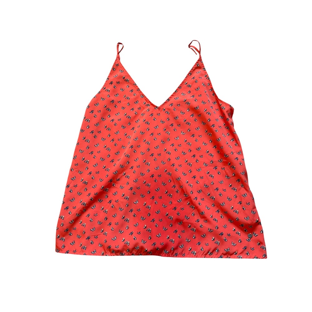 Abercrombie & Fitch Essential XS Y2K Butterfly Print Cami Tank Top Spaghetti